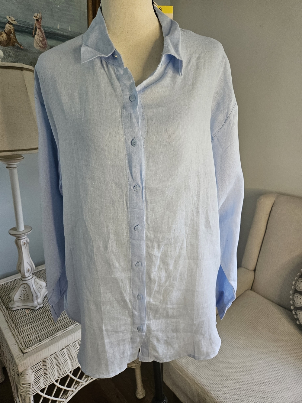 Blank NYC Light Blue Men's Casual Button-Down Shirt P19